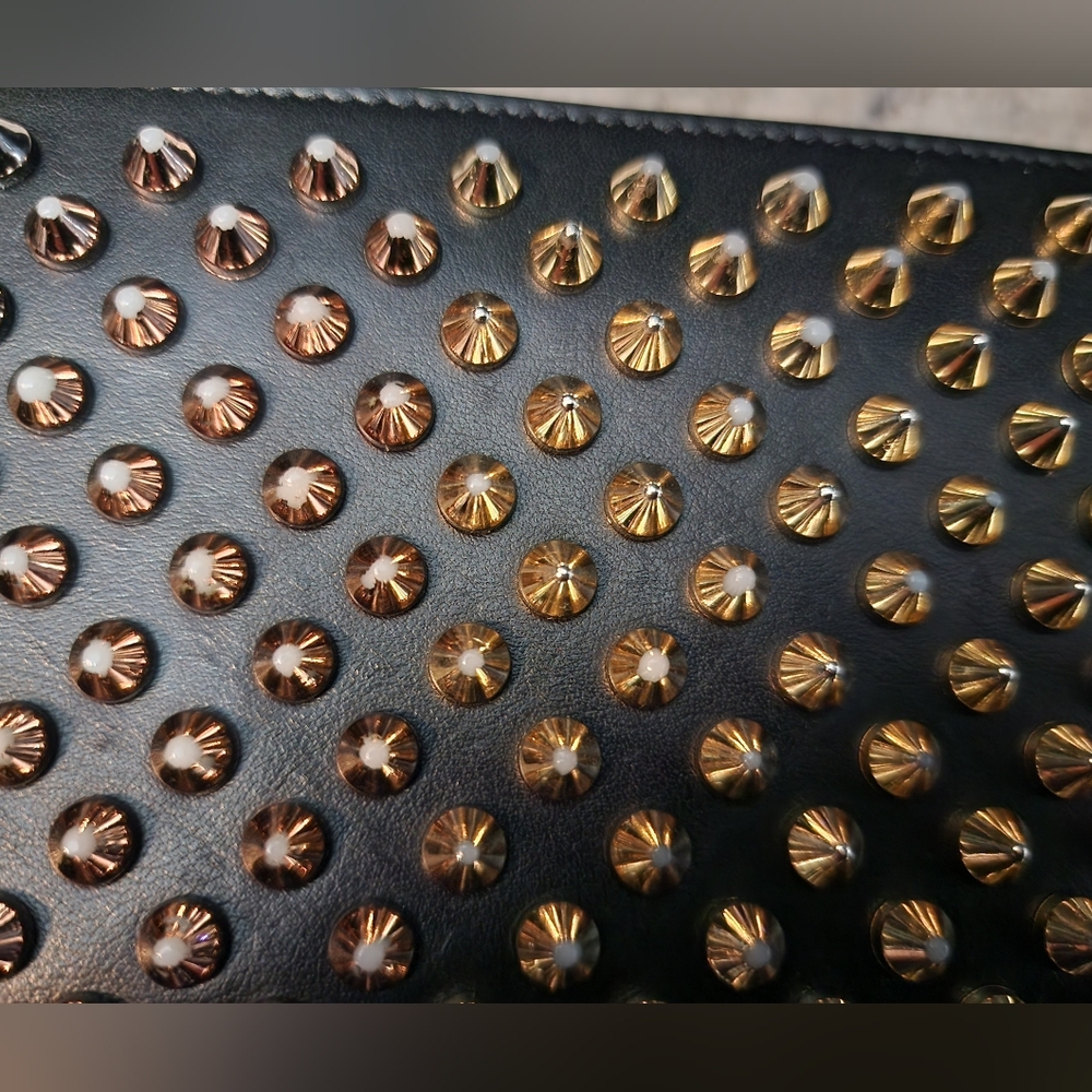 *SOLD* Christian Louboutin Panettone Spike Leather Wallet - Picture 9 of 14